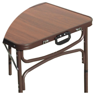 レトロ　折りたたみテーブル　持ち運び机　高さ調節で座卓にもできるフォールディングテーブル　画像