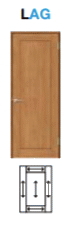 標準ドア　ASTH-LAG　ラシッサ（クリエ）トステム　室内ドア（ウッディーライン WTH-CKB）【ドアストッパー・枠付ドア】リクシル画像