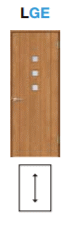 標準ドア　ASTH-LHC（ASTH-LGE） ガラス組込 ラシッサ（クリエ）トステム室内ドア【ドアストッパー付取替えドア・枠付ドア】リクシル画像