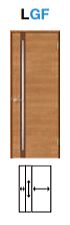 標準ドア　ASTH-LGF ガラス組込 ラシッサ（クリエ）トステム室内ドア【ドアストッパー付取替えドア・枠付ドア】リクシル画像