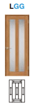 標準ドア　ASTH-LGG ガラス組込 ラシッサ（クリエ）トステム室内ドア【ドアストッパー付取替えドア・枠付ドア】リクシル画像