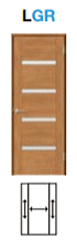 標準ドア　ASTH-LGR ガラス組込 ラシッサ（クリエ）トステム室内ドア【取替えドア・枠付ドア】リクシル画像
