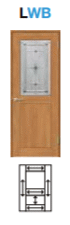 ステンドガラス組込み　標準ドア ASTH-LWB ラシッサ（クリエ）トステム　室内ドア 【枠付ドア】リクシル画像