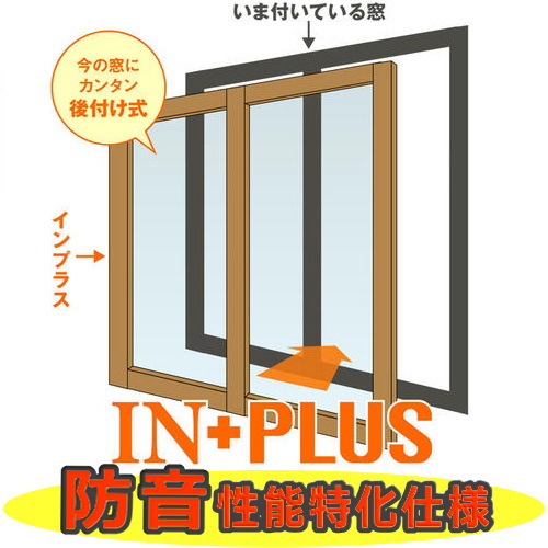 トステム内窓インプラス（二重窓）2枚引き違い窓（防音性能特化仕様）