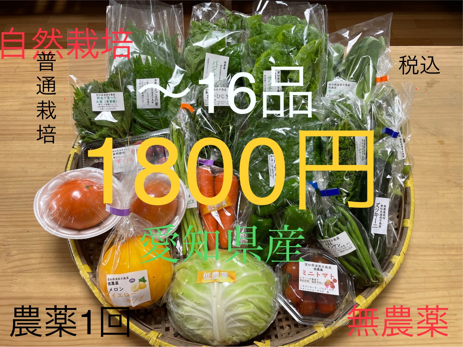 【定期購入】お徳用お野菜セット　Mサイズ（～１６品）画像