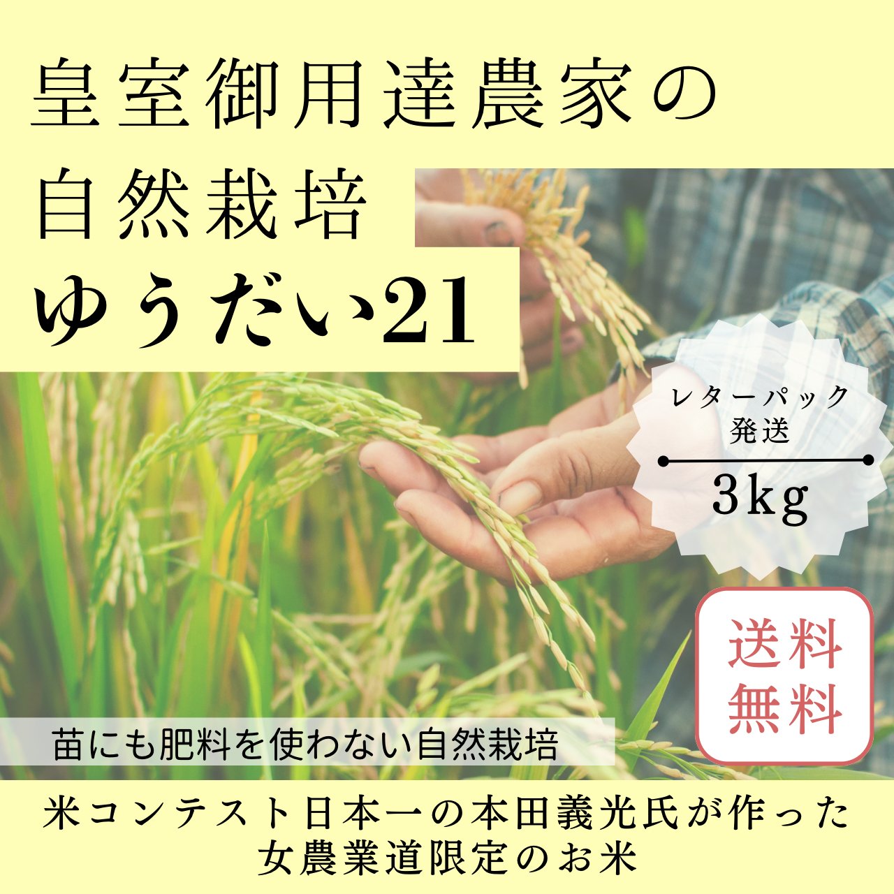 【送料無料/レターパック発送】　３㎏商品の画像