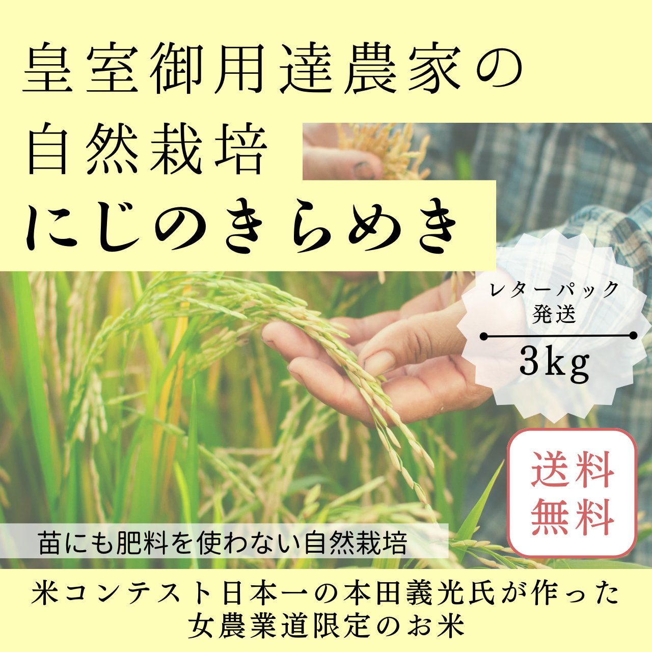 【送料無料/レターパック発送】　３㎏商品の画像