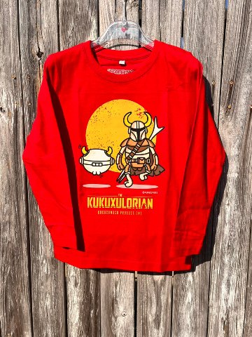 LORIAN 長袖Tシャツ レッド（LORIAN M/Larga Niño Rojo - Kukuxumusu）画像