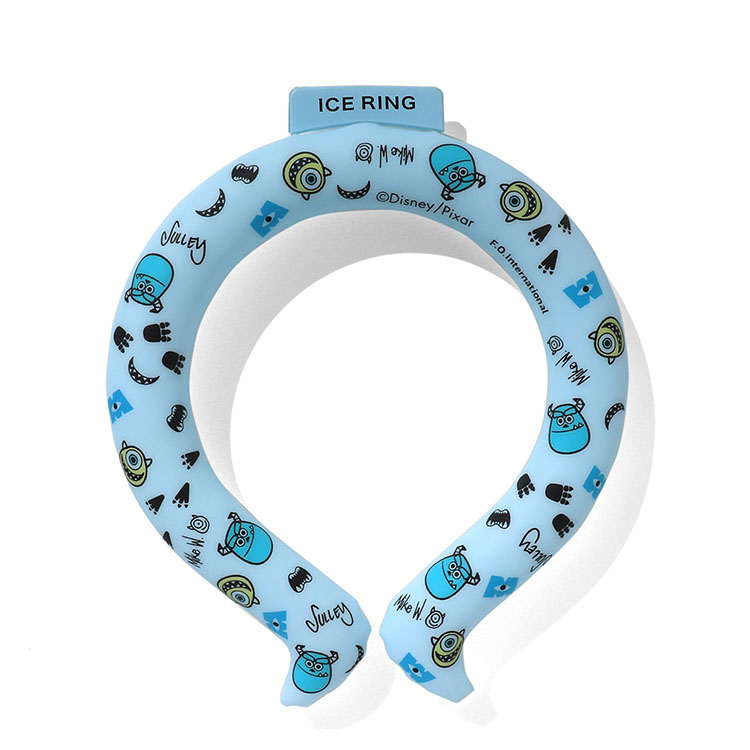 大人気！アイスリングにディズニーモンスターズインクが登場！28℃以下で自然に凍結、屋外屋内どこでも繰り返し使える熱中症対策に！SサイズとMサイズ親子でお揃い☆の画像