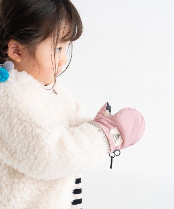 子供用撥水加工あったか手袋ミトン日本のベビー用品、子供用品ブランド「スタンプル」サイズ3-4歳スモークブルー画像
