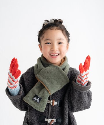 日本製MadeinJapan子供用あったか手袋4色ジャガードニットグローブ日本のベビー用品、子供用品ブランド「スタンプル」サイズ7-9歳画像