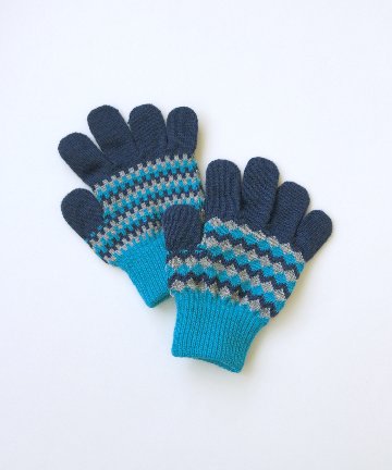 日本製MadeinJapan子供用あったか手袋4色ジャガードニットグローブ日本のベビー用品、子供用品ブランド「スタンプル」サイズ7-9歳画像