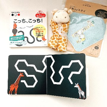 赤ちゃんモンテッソーリ　プレゼントボックスプラス0ヵ月からの育脳絵本!赤ちゃん釘づけ! ファーストブック、出産祝いに『のりもの』『こっち、こっち！』の2点セットの画像