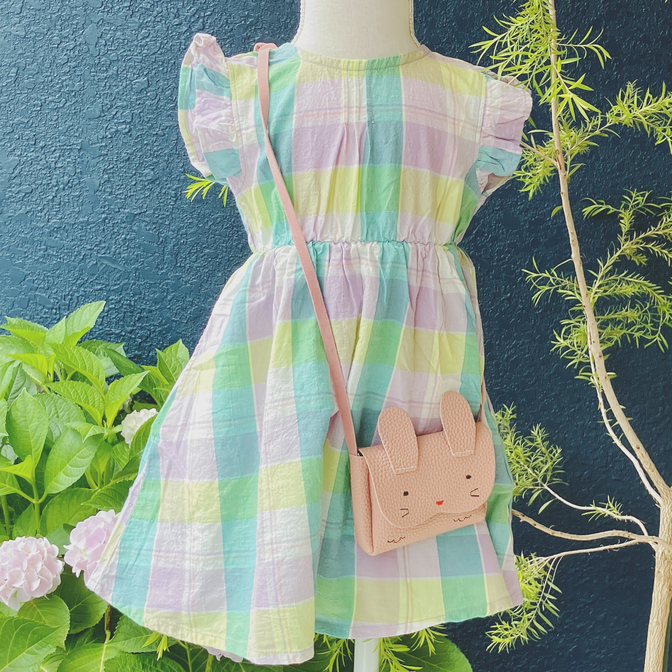 SERAPHのチェック柄ワンピース「まいにちワンピース」キッズ100サイズ 子供用ワンピースチェック柄女の子コーデ　女の子服の画像