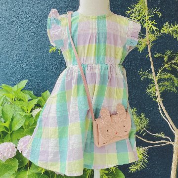 SERAPHのチェック柄ワンピース「まいにちワンピース」キッズ100サイズ 子供用ワンピースチェック柄女の子コーデ　女の子服の画像
