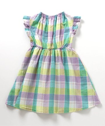 SERAPHのチェック柄ワンピース「まいにちワンピース」キッズ100サイズ 子供用ワンピースチェック柄女の子コーデ　女の子服の画像