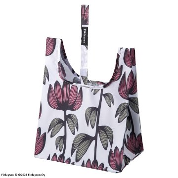 北欧ブランド「Finlaysonフィンレイソン」アルマピンクのお花ハンカチタオルとミニエコバッグのギフトセットプレゼントにおすすめです！の画像
