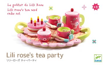 お誕生日プレゼントに！フランスおもちゃブランド「DJECOジェコ」リリーローズパーティ対象年齢３歳以上　知育玩具、木製おもちゃラッピング無料対象商品の画像