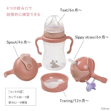ディズニーライオンキング「b.boxビーボックス」ステップアップマグセットご出産祝いに大人気！哺乳瓶からコップ飲みの練習まで!お得なギフトセット（ライオンキング）の画像