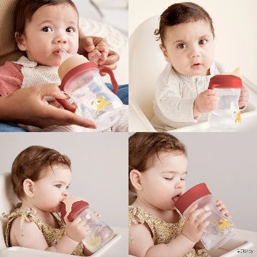 ディズニーライオンキング「b.boxビーボックス」ステップアップマグセットご出産祝いに大人気！哺乳瓶からコップ飲みの練習まで!お得なギフトセット（ライオンキング）の画像