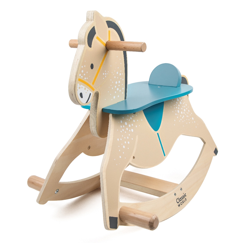 ご出産祝いベルギーおもちゃブランド「クラシックワールド」ロッキングホース 木馬 ベビーウォーカー 乗用玩具 室内 ベビー 赤ちゃん 乗り物おもちゃ 足こぎ12か月以上対象の画像