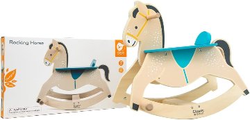 ご出産祝いベルギーおもちゃブランド「クラシックワールド」ロッキングホース 木馬 ベビーウォーカー 乗用玩具 室内 ベビー 赤ちゃん 乗り物おもちゃ 足こぎ12か月以上対象の画像