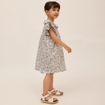 子供服ブランド「プチミグ」の夏の子供服日本発子供服ブランド「プチミグ」夏の小花柄ワンピース3サイズ80サイズ、90サイズ、100サイズの画像