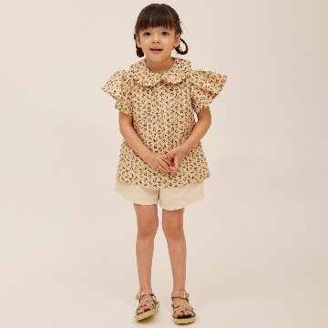 子供服ブランド「プチミグ」の夏の子供服日本発子供服ブランド「プチミグ」お花柄ブラウス90から120サイズまでお誕生日プレゼントに！の画像