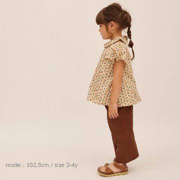 子供服ブランド「プチミグ」の夏の子供服日本発子供服ブランド「プチミグ」お花柄ブラウス90から120サイズまでお誕生日プレゼントに！の画像