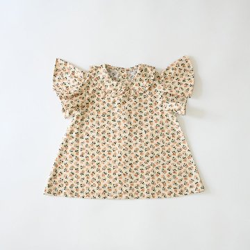 子供服ブランド「プチミグ」の夏の子供服日本発子供服ブランド「プチミグ」お花柄ブラウス90から120サイズまでお誕生日プレゼントに！の画像
