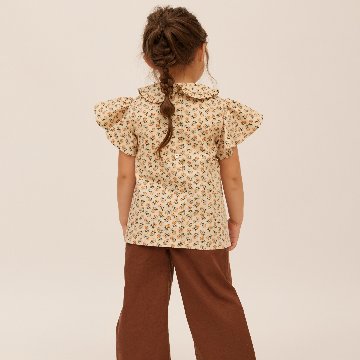 子供服ブランド「プチミグ」の夏の子供服日本発子供服ブランド「プチミグ」お花柄ブラウス90から120サイズまでお誕生日プレゼントに！の画像