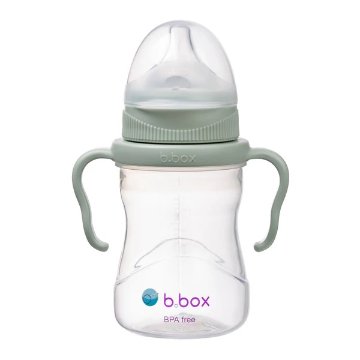 対象月齢３ヵ月～「b.boxビーボックス」ステップアップマグセットくすみカラーご出産祝いにおすすめ！哺乳瓶からコップ飲みの練習まで成長にあわせて使えます!おすすめギフトセット（セージGreen）の画像