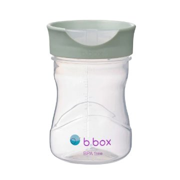 対象月齢３ヵ月～「b.boxビーボックス」ステップアップマグセットくすみカラーご出産祝いにおすすめ！哺乳瓶からコップ飲みの練習まで成長にあわせて使えます!おすすめギフトセット（セージGreen）の画像