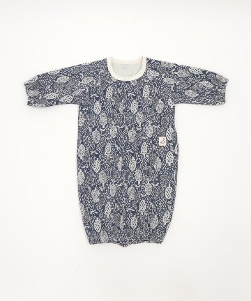 日本製ベビー服ブランド「スタンプル」北欧風フォレストジャガード綿コットン100％着心地抜群ベビー服2ウェイオールご出産祝い・ご出産準備に！50-70㎝（３色）MadeinJapanの画像