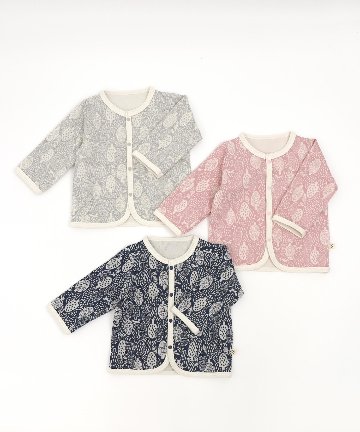 日本製ベビー服ブランド「スタンプル」北欧風フォレストジャガード綿コットン100％着心地抜群ベビー用カーディガンご出産祝い・ご出産準備に！75-85㎝（3色）MadeinJapanの画像