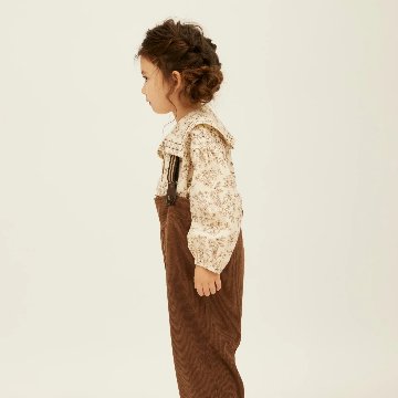 「PetitMigプチミグ」秋の新作子供服セーラーカラー花柄ダブルボタンブラウス・お誕生日プレゼント・クリスマスプレゼントに！80サイズ、90サイズ、100サイズ、110サイズの画像