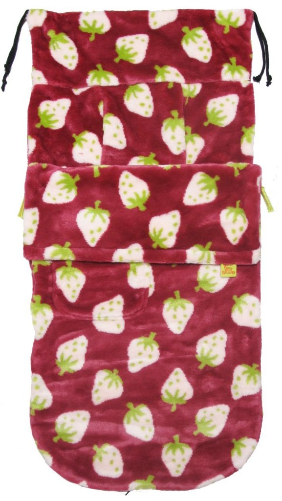 55％OFF!大幅値下げ！！イギリス発寒い季節の頼もしい味方、ベビーカー用フットマフ「バギースナグル」ミルキィストロベリーの画像