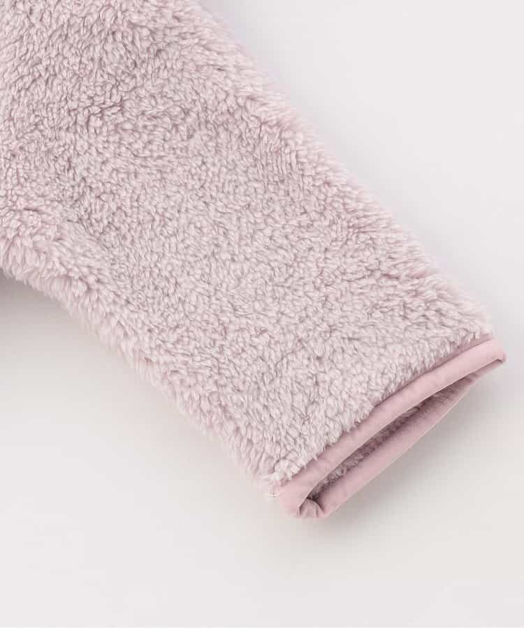 ご出産祝いに！冬産まれの赤ちゃんにベビーアンパサンド「アニマルボアジャンプスーツ」は、やさしいニュアンスのナチュラルなデザイン。ベビーのコーデにおしゃれさをプラス♪ハロウィンにも！の画像