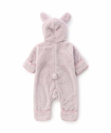 ご出産祝いに！冬産まれの赤ちゃんにベビーアンパサンド「アニマルボアジャンプスーツ」は、やさしいニュアンスのナチュラルなデザイン。ベビーのコーデにおしゃれさをプラス♪ハロウィンにも！の画像