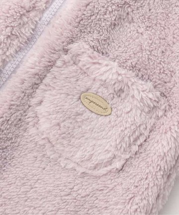 ご出産祝いに！冬産まれの赤ちゃんにベビーアンパサンド「アニマルボアジャンプスーツ」は、やさしいニュアンスのナチュラルなデザイン。ベビーのコーデにおしゃれさをプラス♪ハロウィンにも！の画像