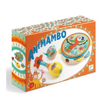 お誕生日プレゼント・クリスマスプレゼントにおすすめ！フランスおもちゃブランド「DJECOジェコ」の楽器おもちゃ3種 タンバリン・​マラカス・​カスタネットの画像