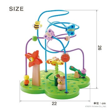 お誕生日プレゼント・ご出産祝いにおすすめ♪「おさんぽくまさん」 様々な要素が盛り込まれた知育玩具木のおもちゃ木製玩具の画像