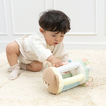 ご出産祝いに！安心・安全の布おもちゃ☆エドインター☆アニマルブロック色々な遊びができるベビー用おもちゃの画像