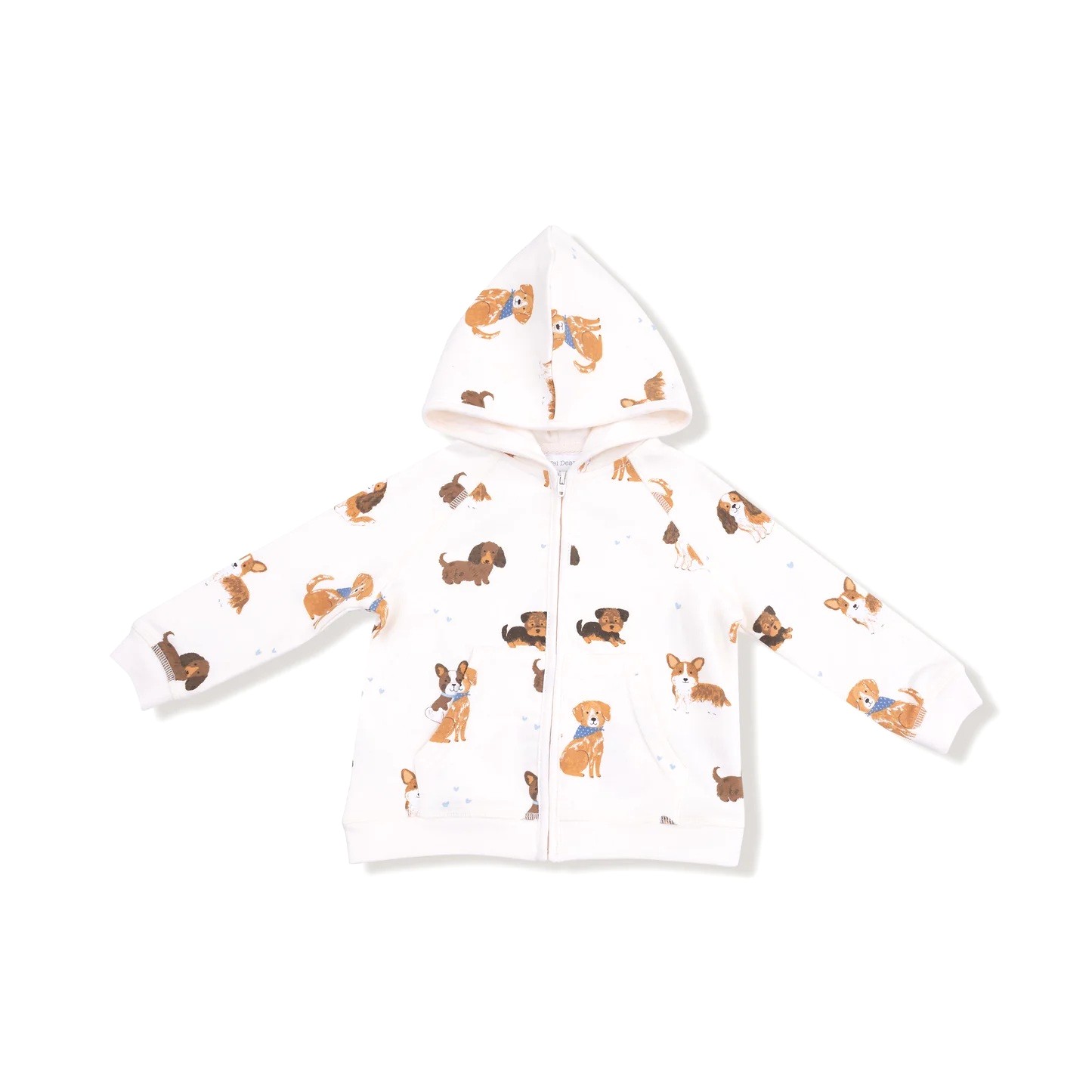 サンフランシスコ発ベビー服・子供服ブランド「エンジェルディア」子犬パピー柄パーカー男の子服・女の子服12-18ヵ月85サイズ、18-24ヵ月90サイズ、の画像