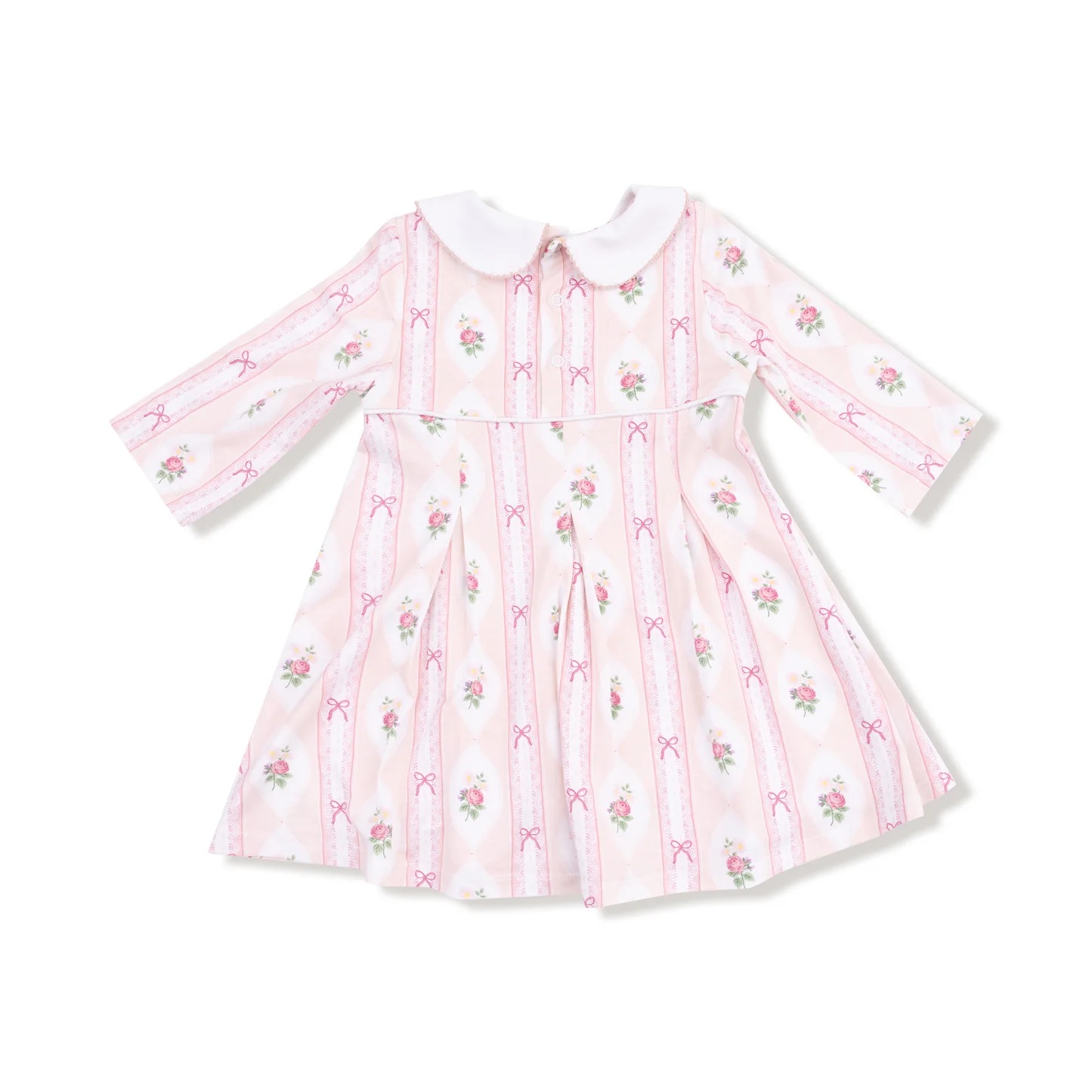 ご出産祝いに！サンフランシスコ発ベビー服ブランド「エンジェルディア」お花柄ワンピースブルマ付き表示12-18m（目安80-85サイズ）女の子服・赤ちゃん服お出かけに♪の画像