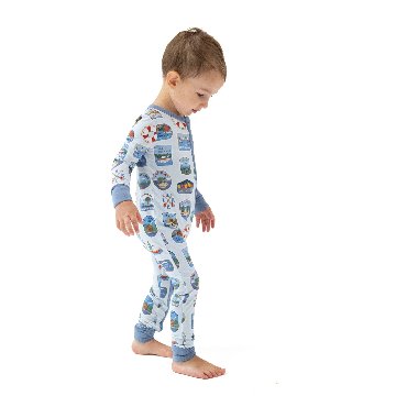 ご出産祝い・お誕生日プレゼントに！サンフランシスコ発ベビー服ブランド「エンジェルディア」ジッパーで脱ぎ着も楽々赤ちゃん服・カバーオール表示サイズ3-6M（目安60-70）の画像