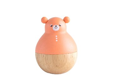 出産祝いギフトセット｜今治タオル2WAYビブ＋木製おもちゃおきあがりこぼし｜男の子赤ちゃん・女の子ベビーOK｜大人気ベビー用品がセットに！の画像