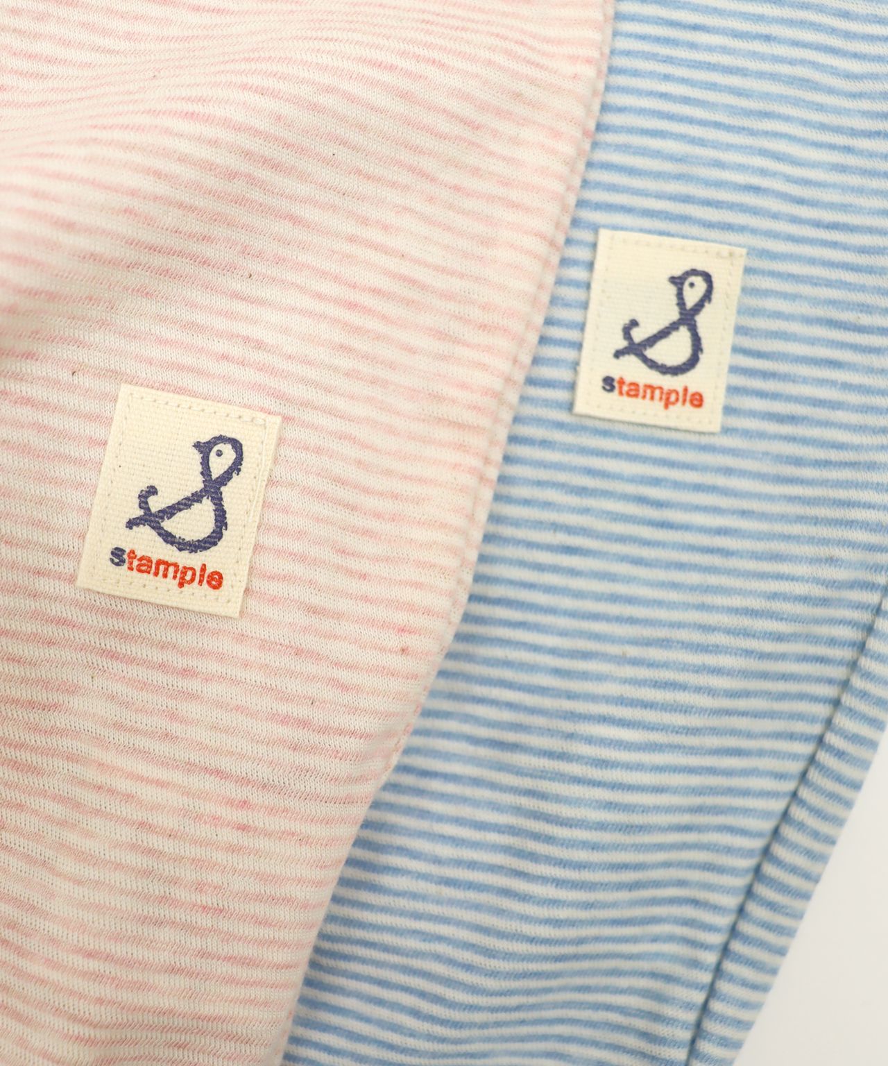 日本製ベビー服ブランド「スタンプル」春の赤ちゃん服入荷！ボーダー綿コットン100％2ウェイオールご出産祝い・ご出産準備に！50-70㎝ベビー用帽子、ベビー用カップ入り靴下ギフトもの画像