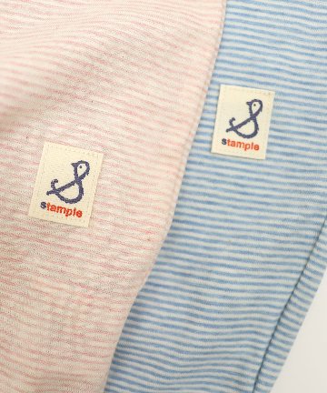 日本製ベビー服ブランド「スタンプル」春の赤ちゃん服入荷！ボーダー綿コットン100％2ウェイオールご出産祝い・ご出産準備に！50-70㎝ベビー用帽子、ベビー用カップ入り靴下ギフトもの画像