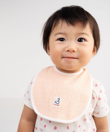ラッピング無料！出産祝いに人気の日本製ベビーギフトセット 「スタンプル」新生児から使えるショートオール＋ベビー用スタイ2枚セットの画像
